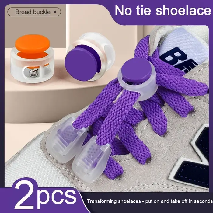 Lacets à serrure classique boucle de pain lacets de chaussures baskets plat sans attaches lacet enfa