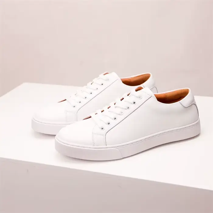 Baskets en cuir véritable pour hommes