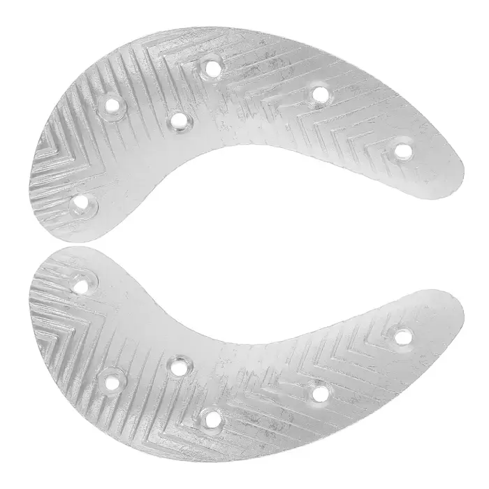 1 paire de plaques de talon en métal