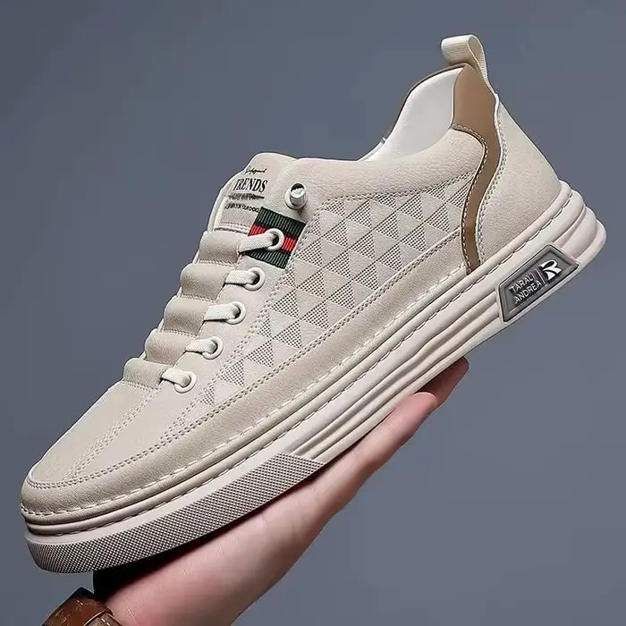 Chaussures d'Été en Cuir group pour Homme, Respirantes, Minces, Polyvalentes, de dehors, Décontracté