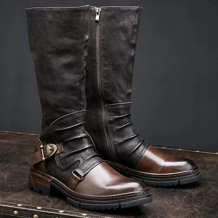 Chaussures rétro médiévales en cuir PU pour hommes