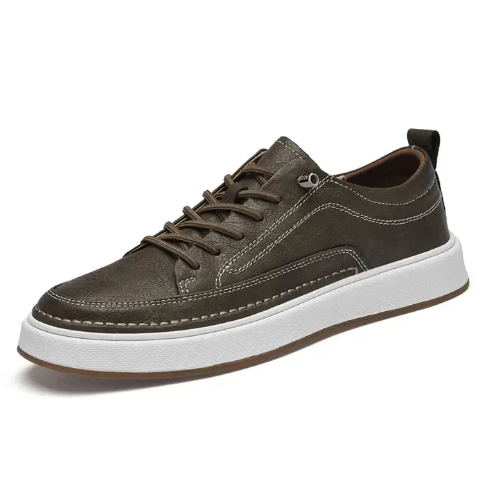 Chaussures en cuir véritable pour hommes de marque italienne semelle intérieure confortable