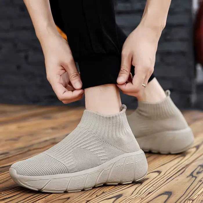 Chaussures de course à plateforme montantes pour hommes et femmes