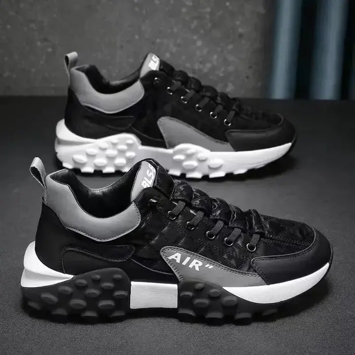 Semelle épaisse hommes baskets mode homme chaussure polyvalente vulcanisée