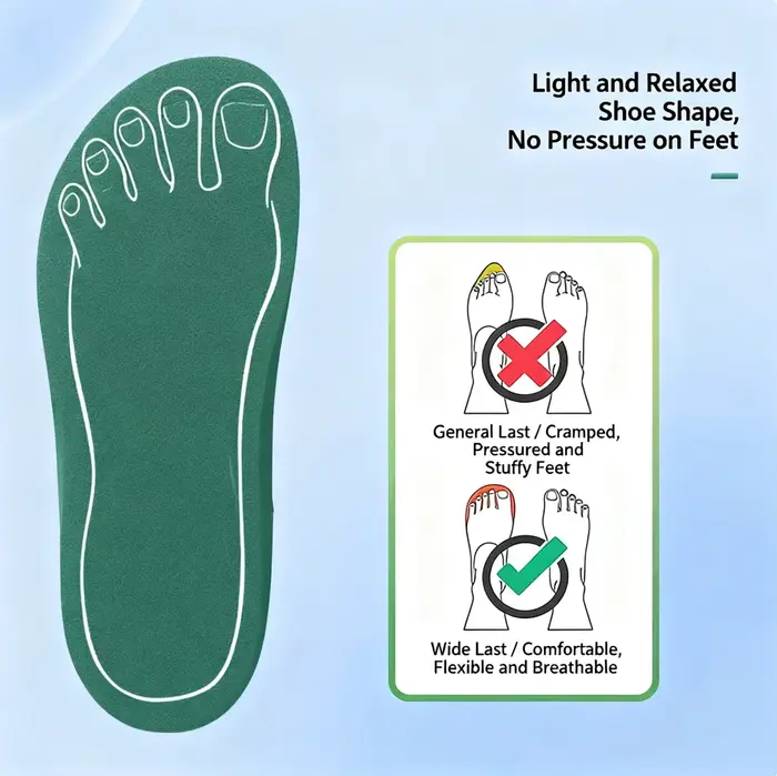 ARFASTEP Nouvelles Chaussures Décontractées pour Hommes à Bout Large