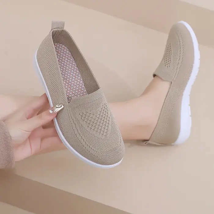 ​ Chaussures pour femmes printemps été décontracté respirant semelle épaisse plat pas cher