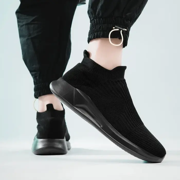 Chaussures de sport décontractées pour homme, en maille, à semelle plate, respirantes, pour l'extérieur.
