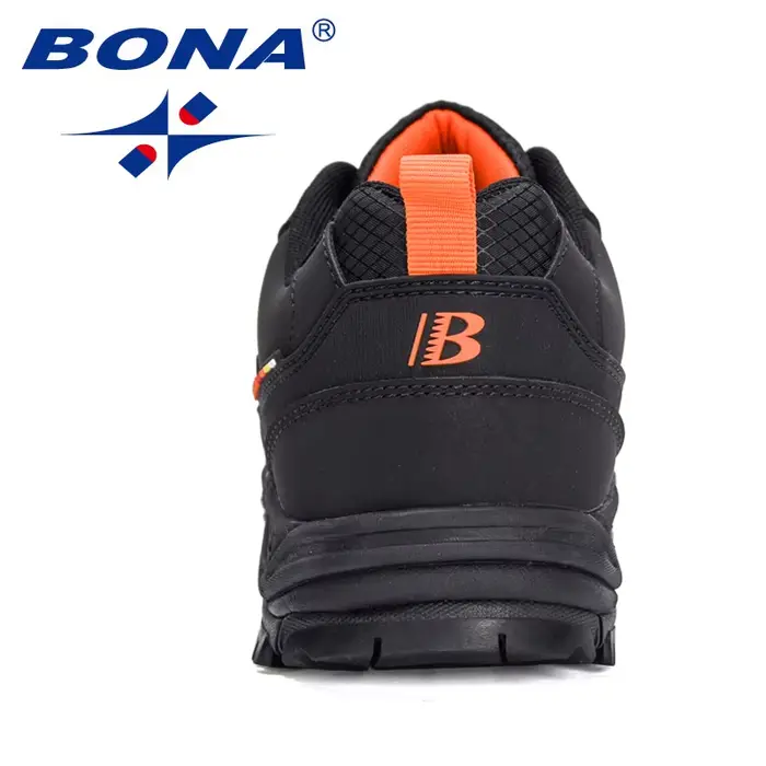 BONA nouveaux créateurs antidérapant résistant à l'usure respirant chaussures de randonnée hommes en plein air de haute qualité Jogging marche chaussure Mansculino