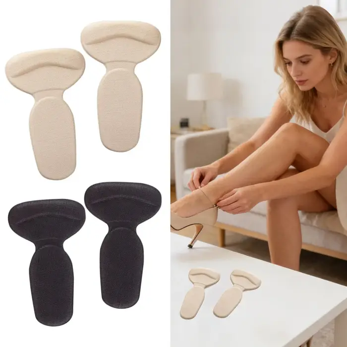 Protège-talons pour chaussures (2 pièces) – Coussinets souples auto-adhésifs absorbant les chocs pour bottes et