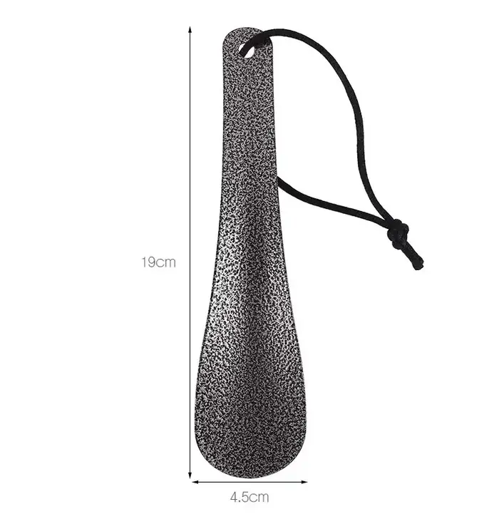 Chausse-pied en acier inoxydable 19cm | Aide à chaussures portable en métal pour hommes et femmes | Essentiel à enfiler