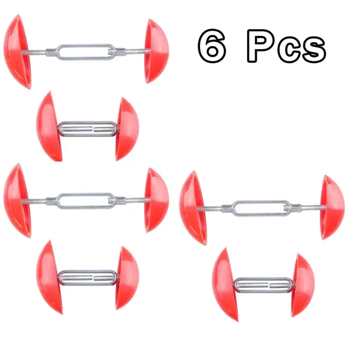 4 ou 6 pièces - Mini-écarteurs de chaussures antidérapants réglables pour hommes et femmes - Rouge - Embauchoirs