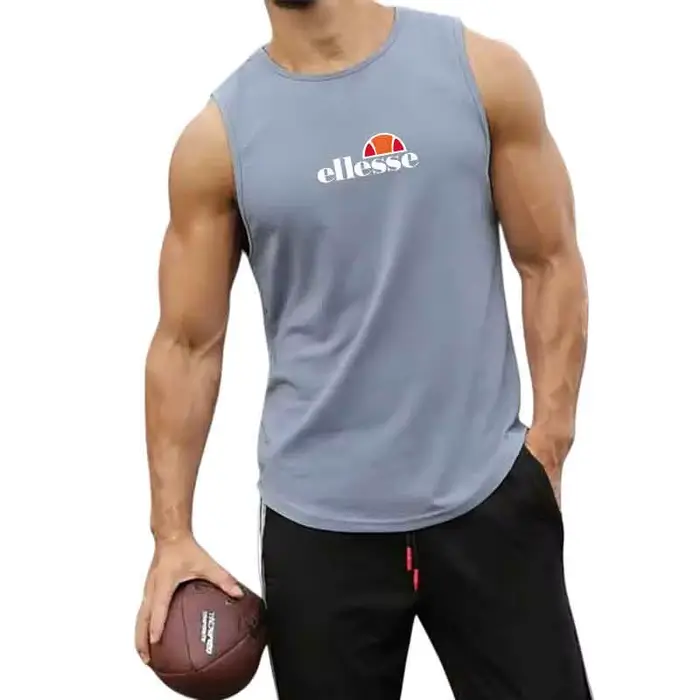Gilet de sport sans manches pour hommes, camisole ample pour la course, l'entraînement, le basketbal