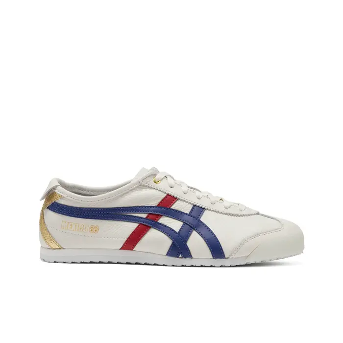 Asics Onitsuka Tiger Mexico 66 Blanc Bleu foncé Rouge Or 1183B511-100