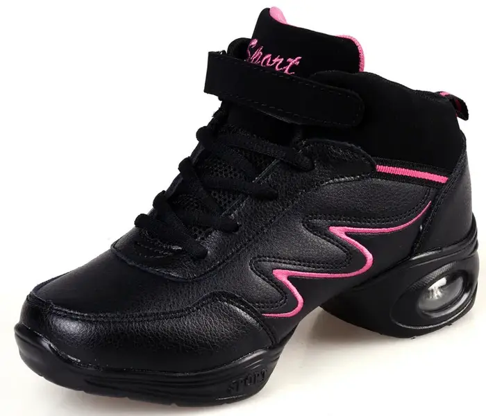 Chaussures de danse femme dames moderne semelle souple Jazz baskets en cuir respirant léger