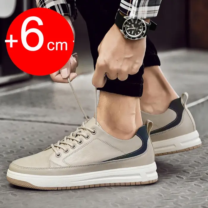 Chaussures rehaussantes en cuir pour hommes