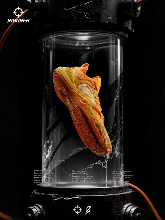 Chaussures de basketball RIGORER BP1 Potential pour hommes - Baskets basses antidérapantes et résistantes à l'usure pour le combat sur le terrain (SANS BOÎTE)