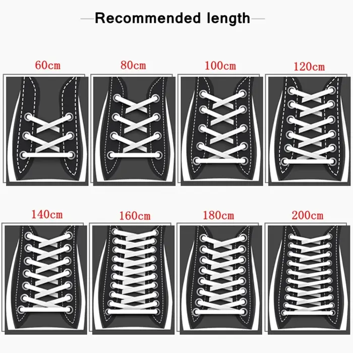 Lacets élastiques pour baskets, arc-en-ciel, crème glacée, plat, 120 cm, 140 cm, largeur 160cm, 1 pa