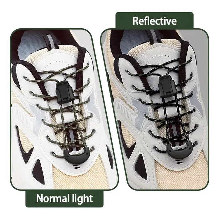 Lacets réfléchissants de sécurité pour baskets