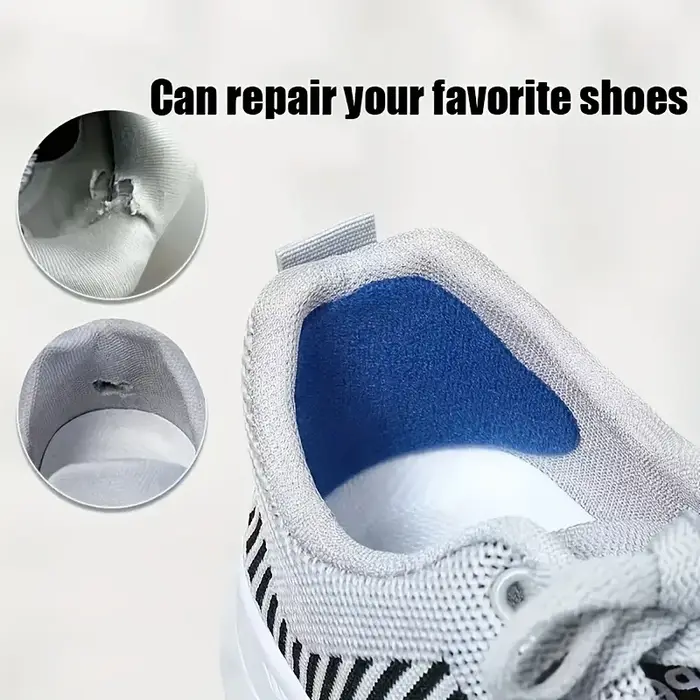 6 pièces de patchs de réparation pour talons de baskets