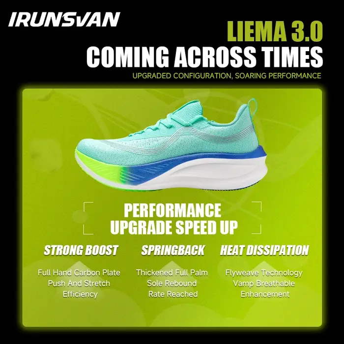 IRUNSVAN hommes plaque de carbone baskets professionnel Marathon course chaussures