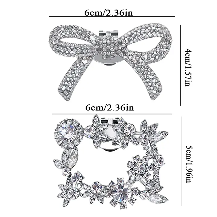 Pinces à Chaussures en Strass pour Mariage