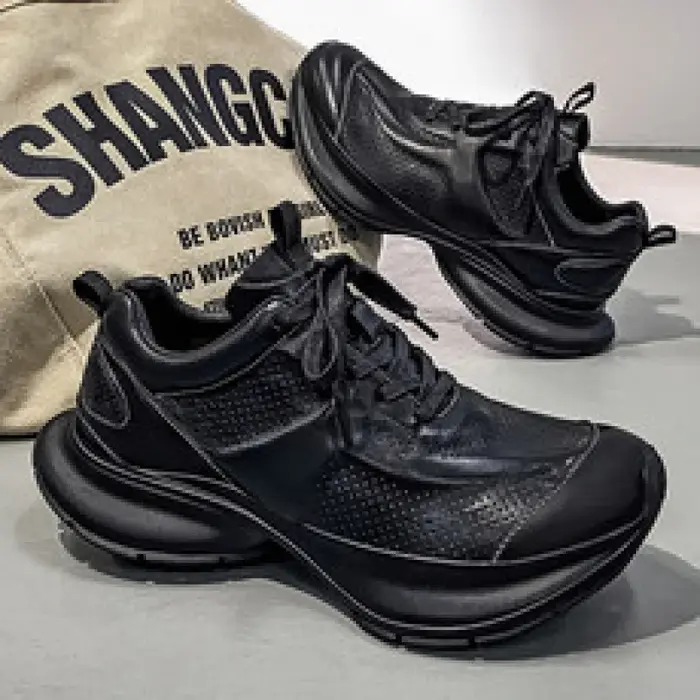 Nouvelles Chaussures Décontractées pour Hommes 2026 – Baskets de Course Rétro en Cuir de Luxe, Respirantes et Façonnées à la Main