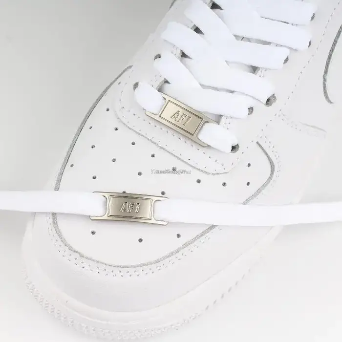 4 pièces AF1 lacets noir blanc