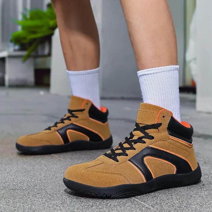 ELUVA chaussures larges anti-dérapant haut respirant chaussure de course minimaliste pieds nus chaussure d'entraînement anti-dérapant orteil chaussures de marche homme