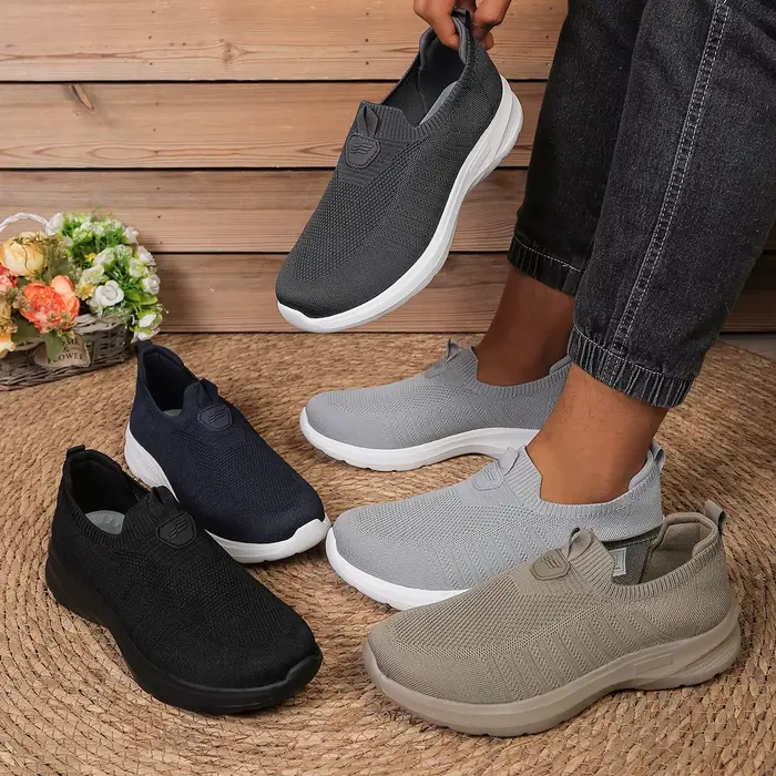Chaussures quotidiennes monochromes en EVA pour hommes - Semelle légère et confortable - Convient pour la marche décontractée - Livraison gratuite