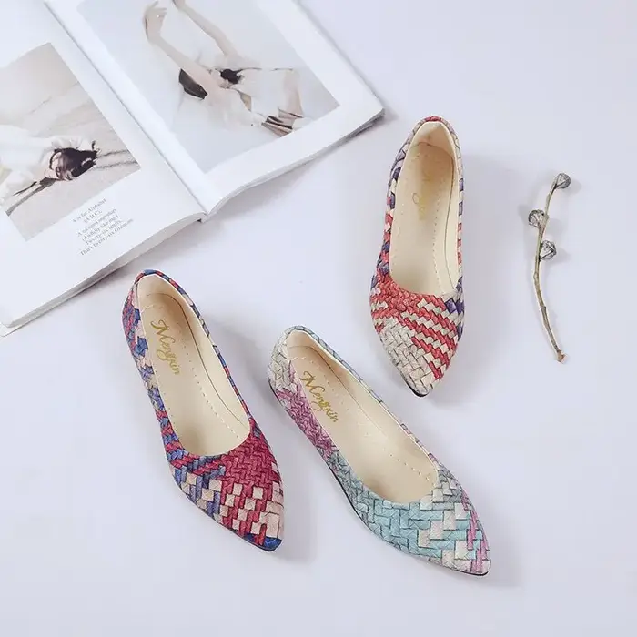 Chaussures pour femme 2025 bleu bout pointu femmes
