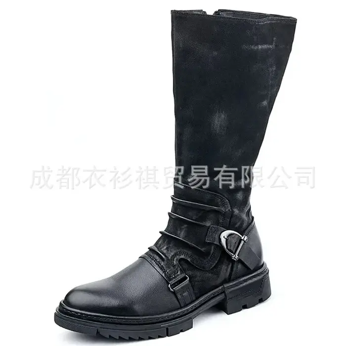 Chaussures rétro médiévales en cuir PU pour hommes, bottines du moyen âge, bottes de la Renaissance 