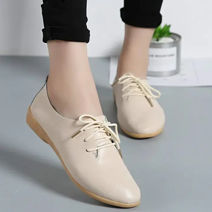 Mocassins d'été en cuir véritable femmes chaussures décontractées