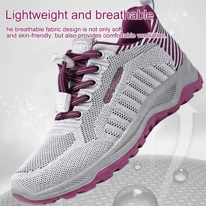 Chaussures de sport légères et respirantes pour femmes, baskets en maille antidérapantes, chaussures