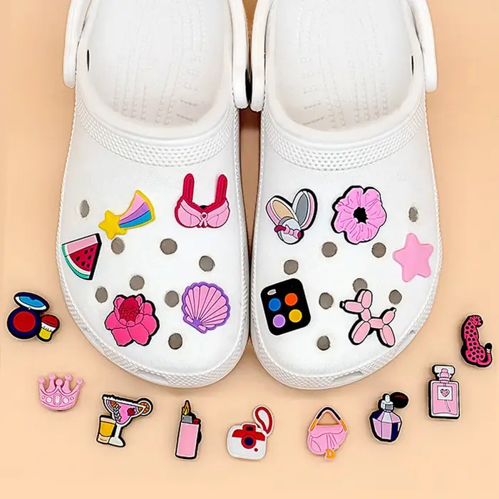1/25 pièces Breloques roses pour chaussures