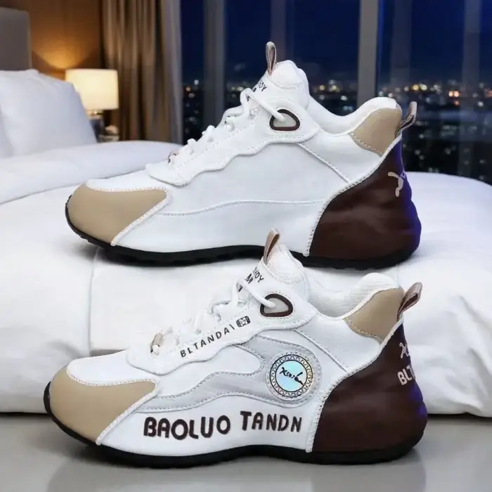 Chaussures de sport unisexes en cuir améliorées