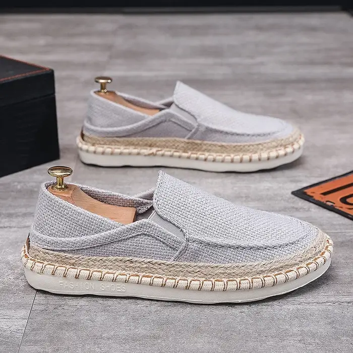 Chaussures en toile 2025 printemps et été nouvelles chaussures pour hommes mode tout-match décontrac