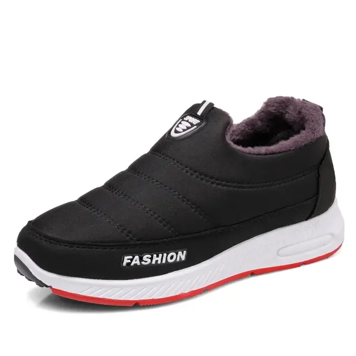 Chaussures en coton avec isolation en peluche pour femmes