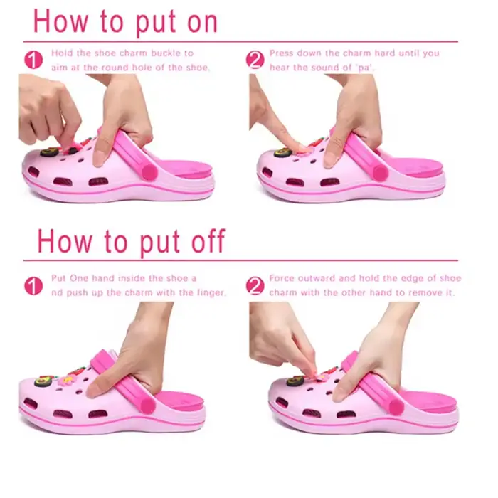 Offres Spéciales : Accessoires de Chaussures en PVC de la Série Anime Wacky Simpson