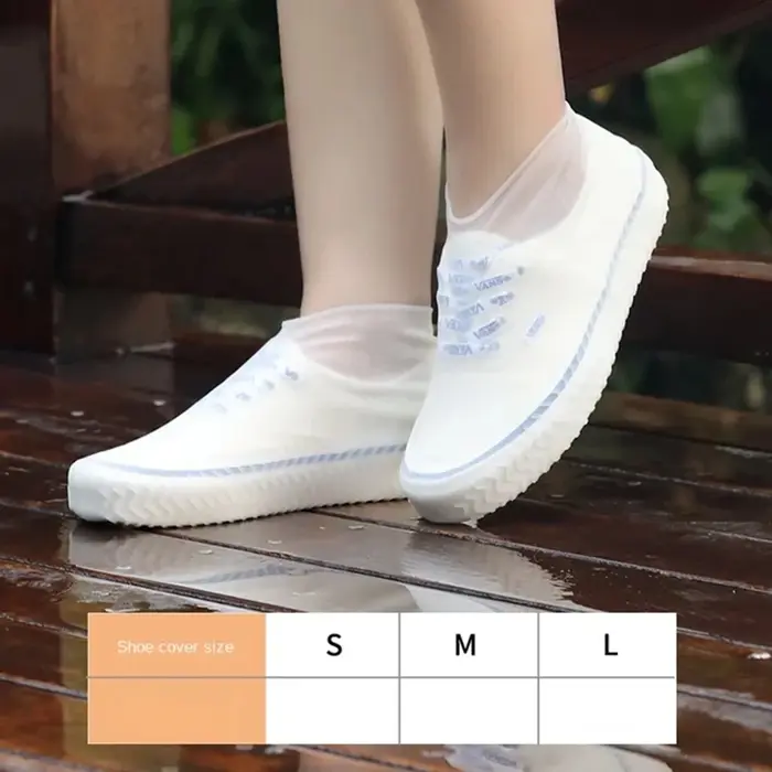 Couvre-chaussures de pluie imperméables réutilisables en Silicone