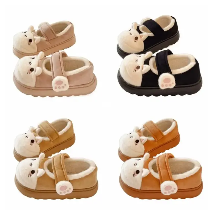 Chaussures antidérapantes en forme de patte de chat de dessin animé