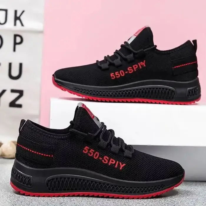 Chaussures tissées pour femme été 2026 – Baskets de sport en maille respirante pour la marche et le jogging