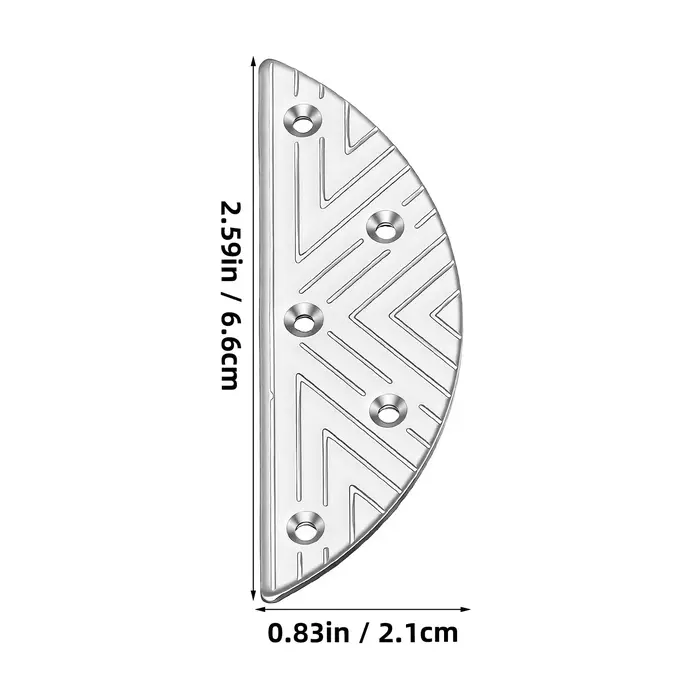 1 paire de plaques de talon en métal