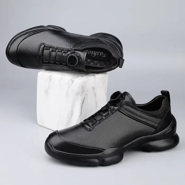 Chaussures de sport pour hommes en cuir véritable