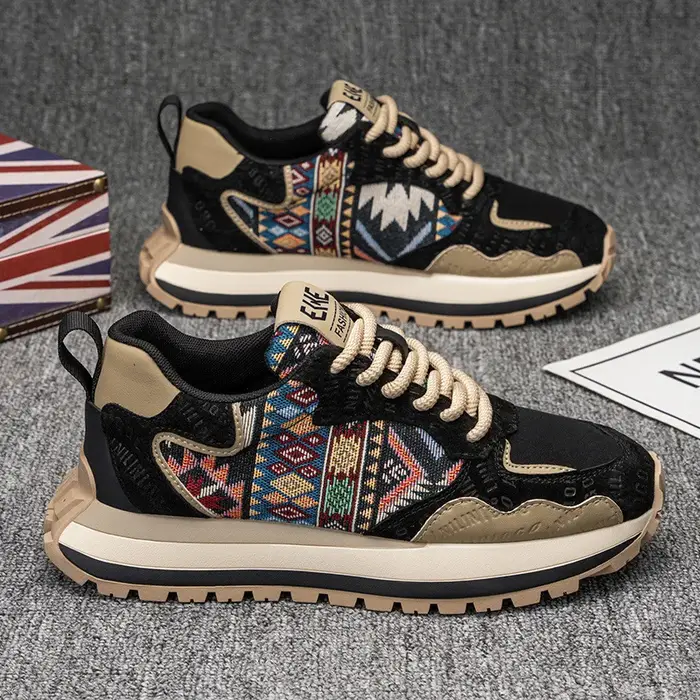 Hommes à la mode Sneaker confortable à semelles épaisses chaussures décontractées