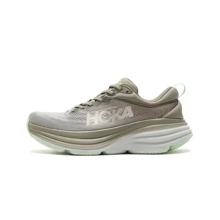 Hoka Bondi 8 Chaussures de course légères pour hommes et femmes, baskets respirantes avec amorti en tissu, baskets d'extérieur.