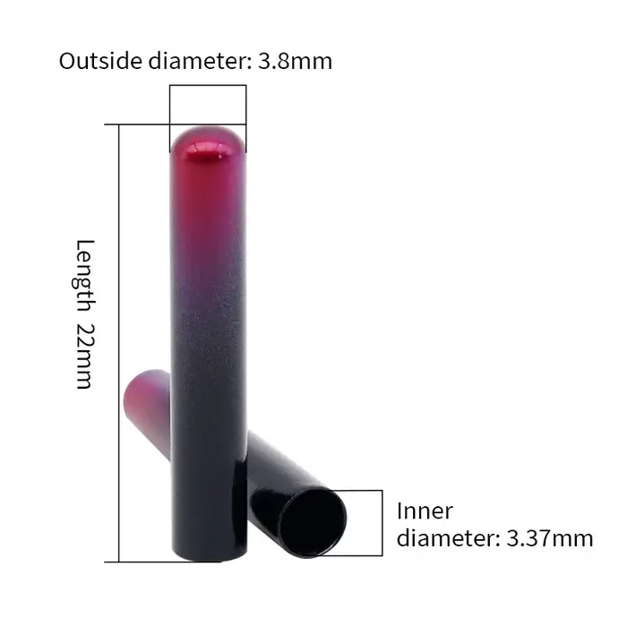 Lot de 4 embouts en métal peints sans soudure