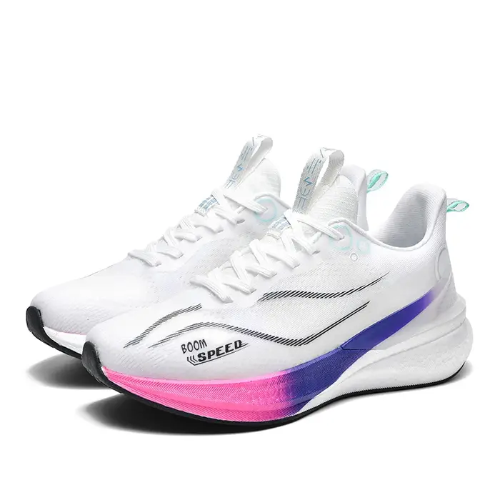 Chaussures de course à semelle en carbone pour hommes et femmes