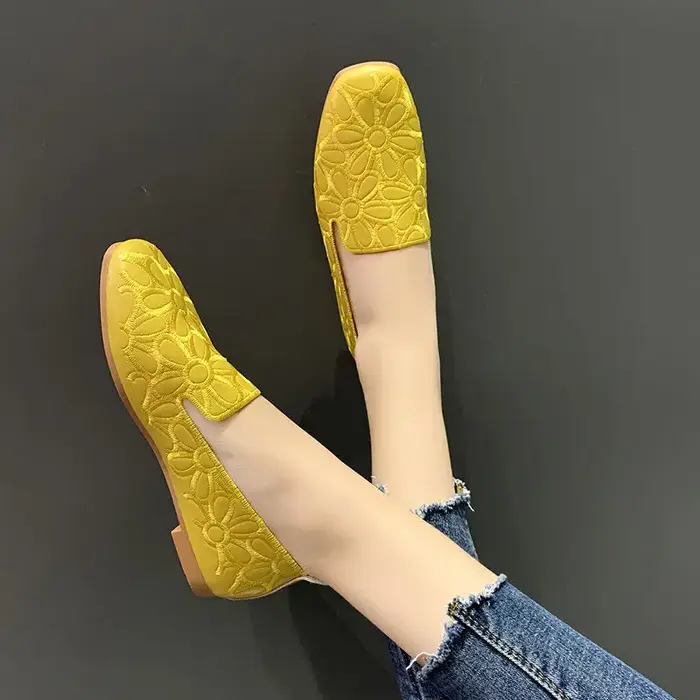 Taille 35-42 chaussures d'été à bout carré pour femmes