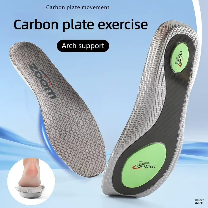 Semelles intérieures de sport en plaque de carbone pleine longueur