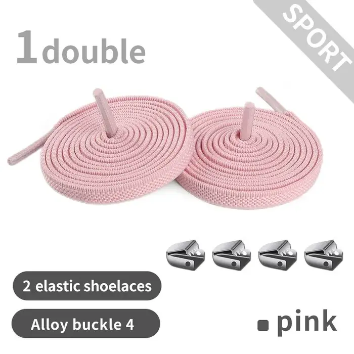 Lacets de chaussures élastiques pour enfants et adultes, fermeture rapide en métal, baskets, paresse